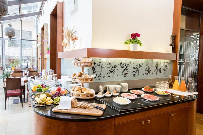 Frühstücksbuffet im Hotel Stadt Wien